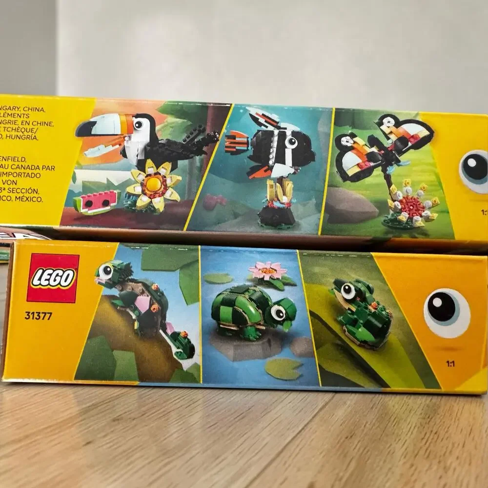 LEGO Creator 3 in 1 Animal Set Lot Tropical Toucan Turtle Water Lily New Sealed